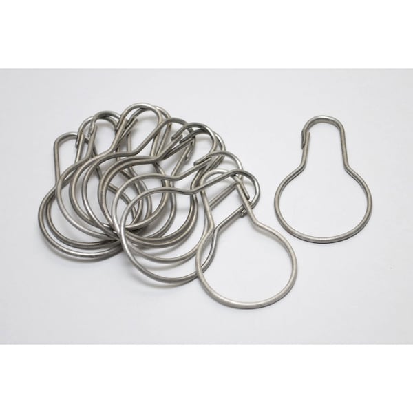 Frost Stainless Steel Shower Curtain Hooks, 12PK 1144-501L - main